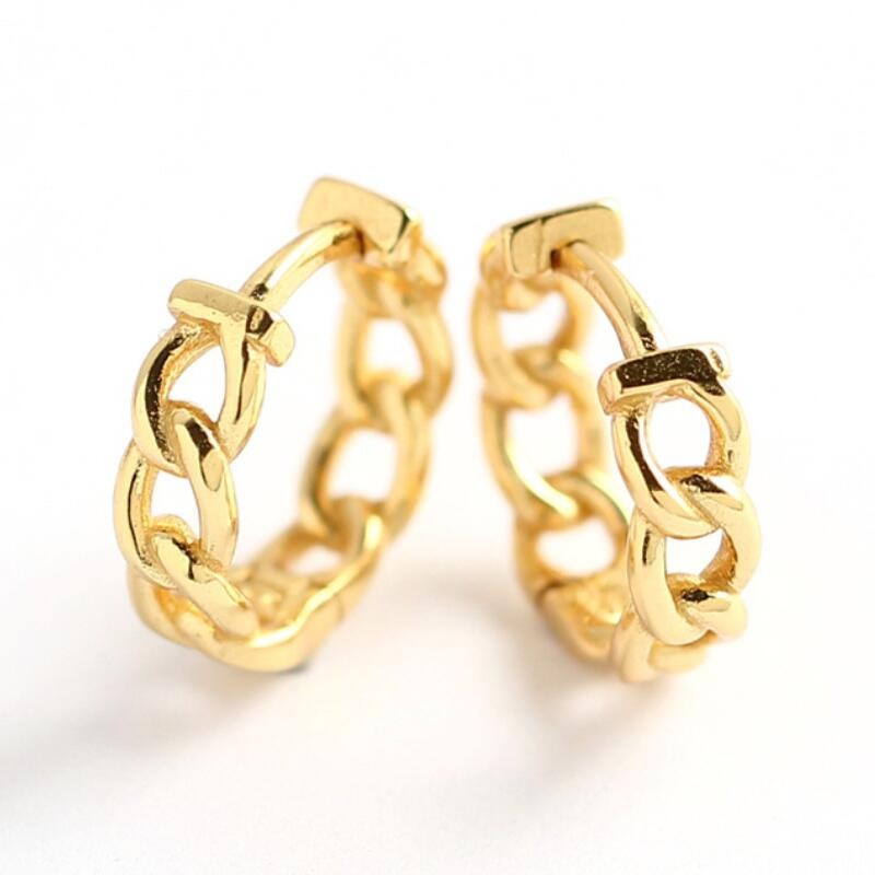 Sterling Silver Gold / Rhodium Plated Hoops