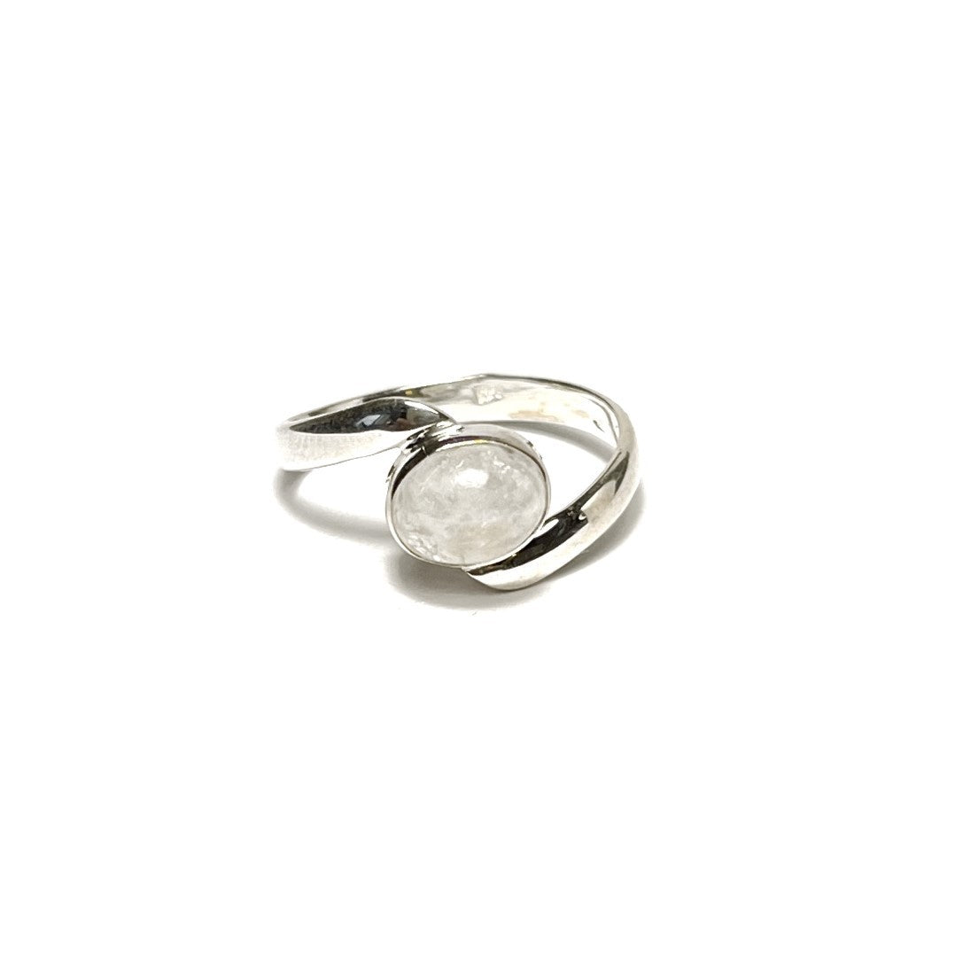 Sterling Silver Oval Moonstone Ring