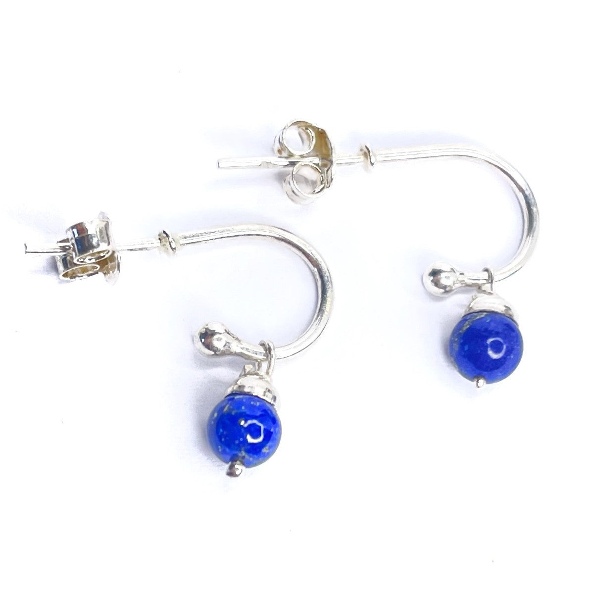 Sterling Silver Lazurite Drop Earrings
