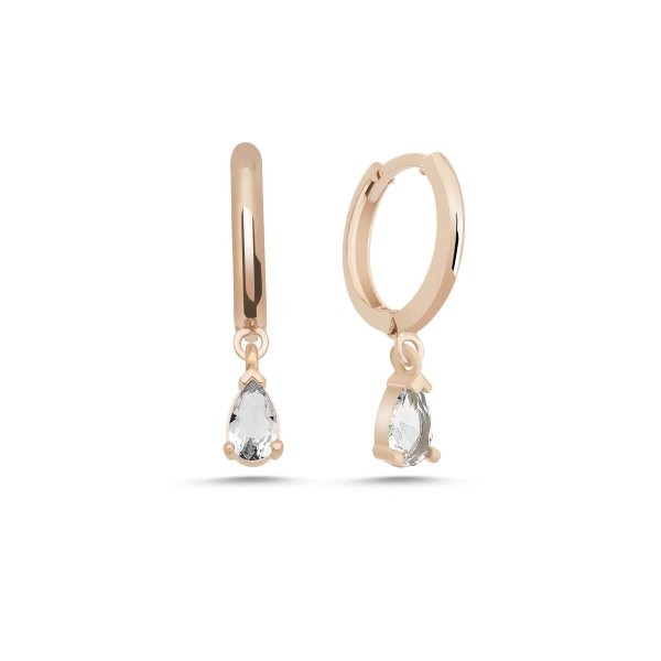 Sterling Silver Gold Plated Hoops with Charms