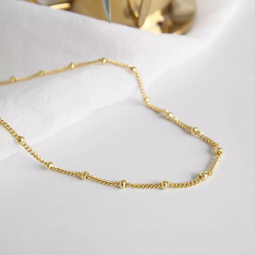 Sterling Silver Gold Plated Chain