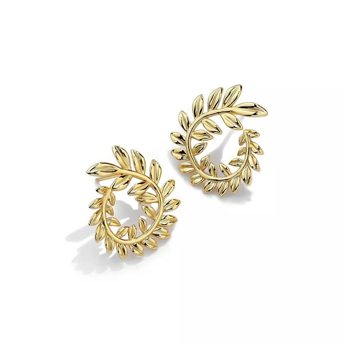 Sidabriniai auksuoti auskarai "Auksinis vainikas"