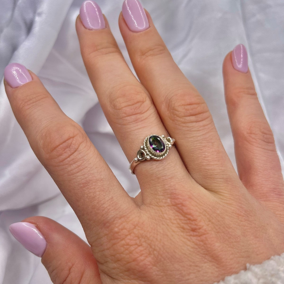 Sterling Silver Mystic Topaz Ring