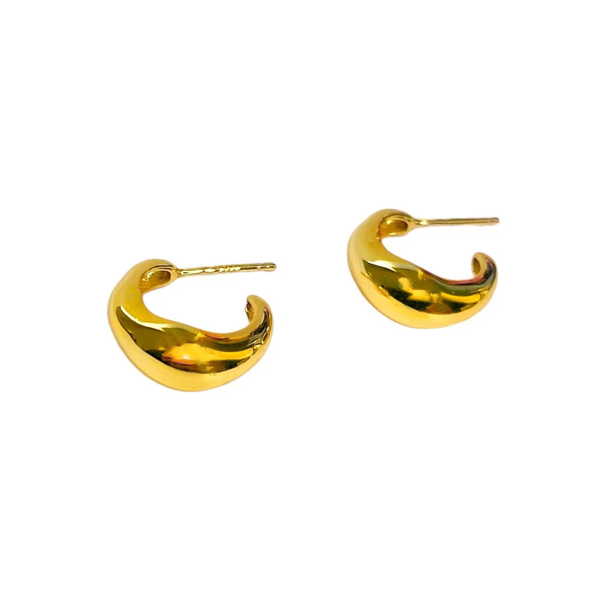 Sterling Silver Gold Plated Vintage Earrings