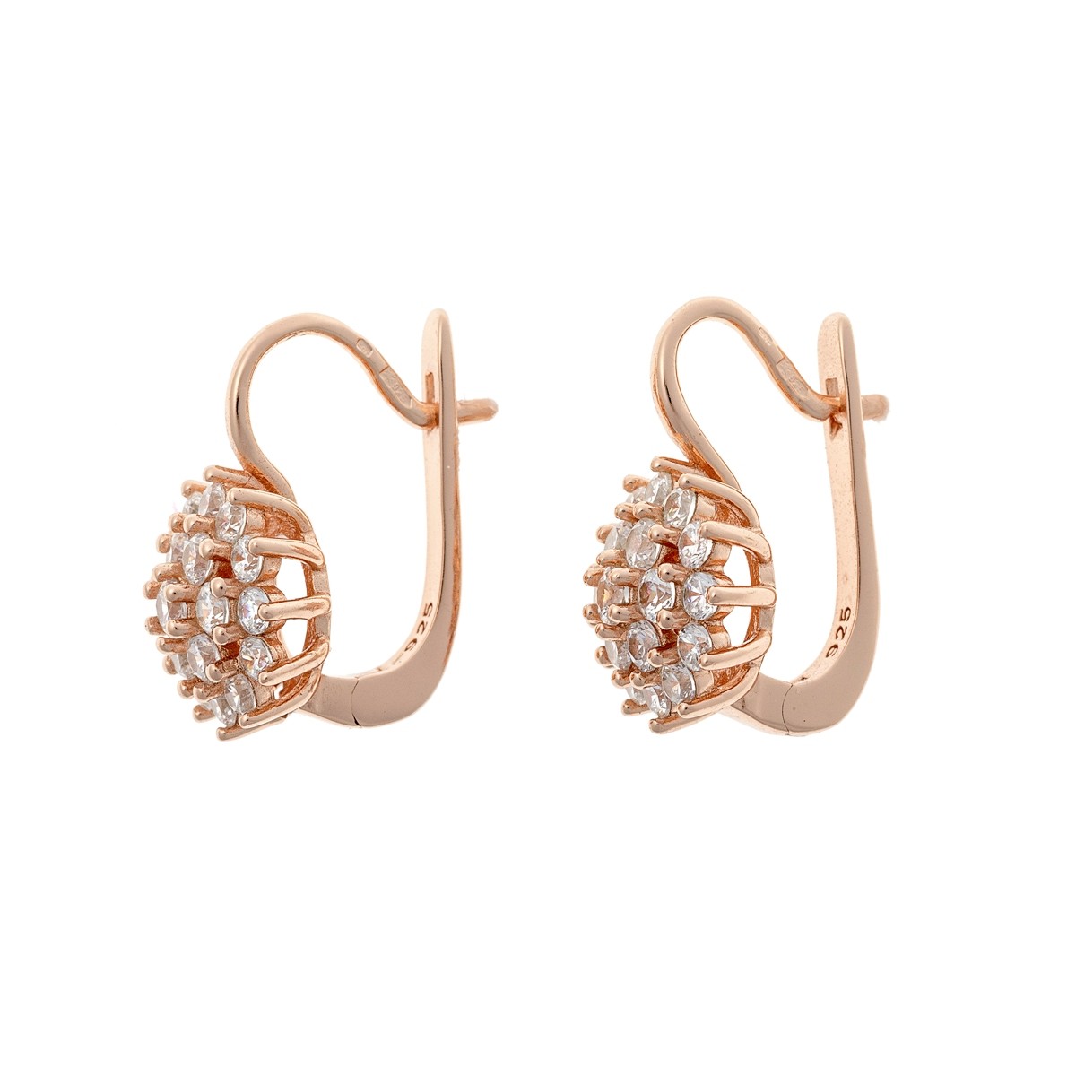 Sterling Silver English Lock Earrings