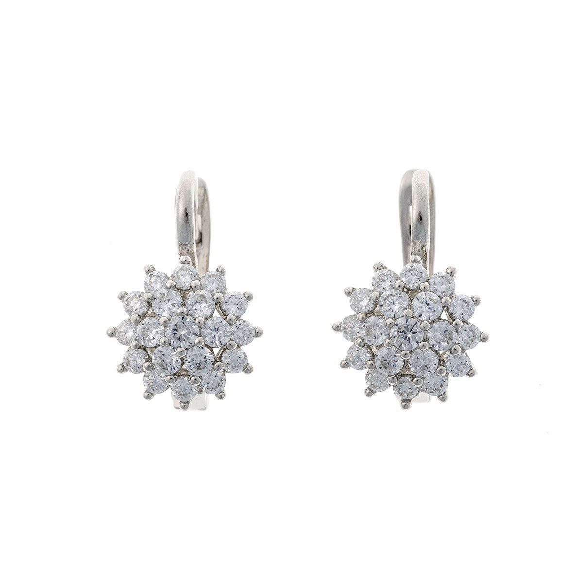 Sterling Silver English Lock Earrings