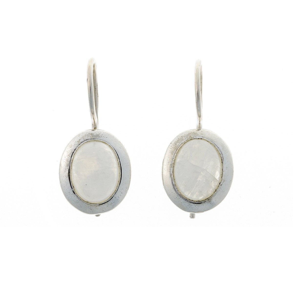 Sterling Silver Moonstone Drop Earrings