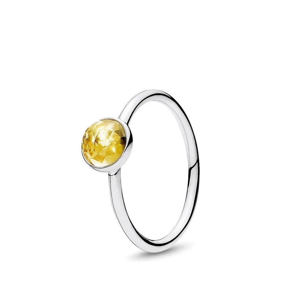 Sterling Silver Various Colours CZ Ring