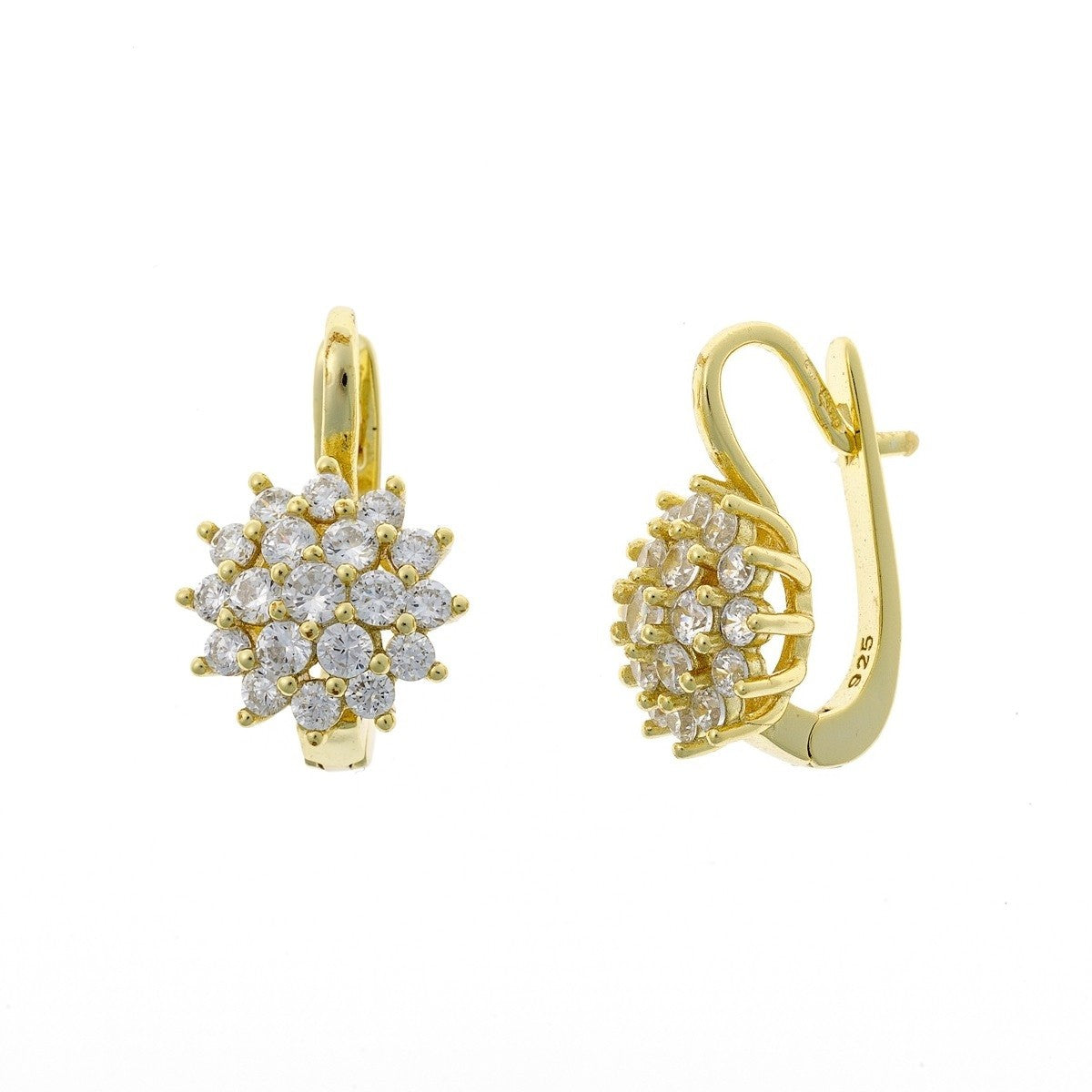 Sterling Silver English Lock Earrings