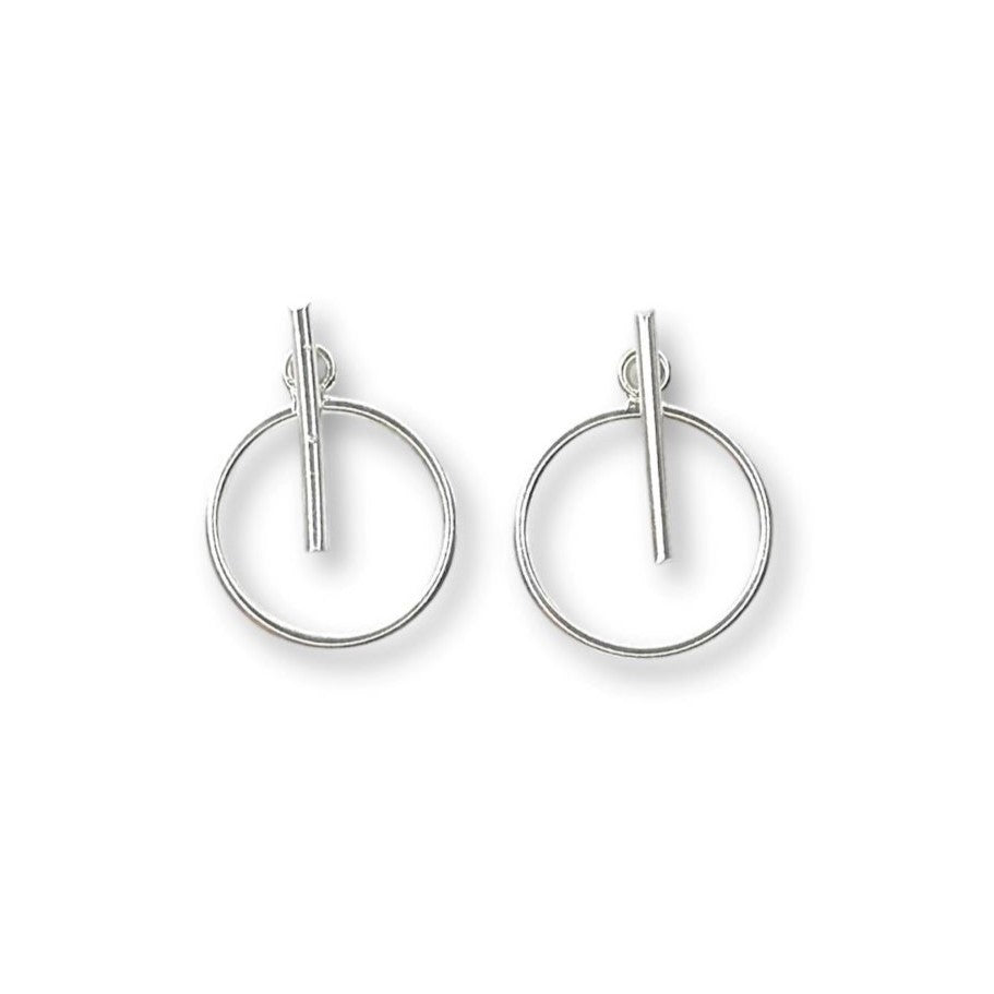 Sterling Silver Two - Piece Earrings