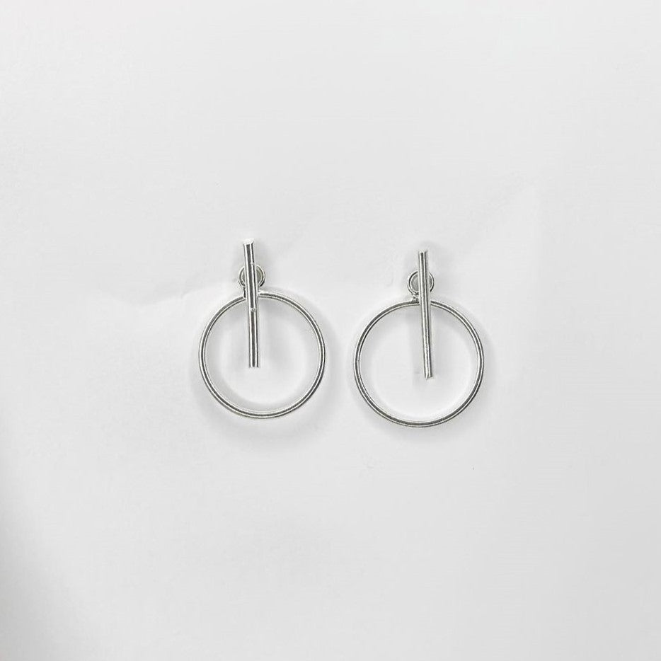 Sterling Silver Two - Piece Earrings