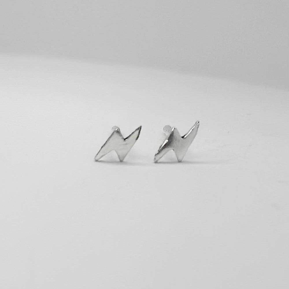 Sterling Silver Studs "Lightning Bolt"