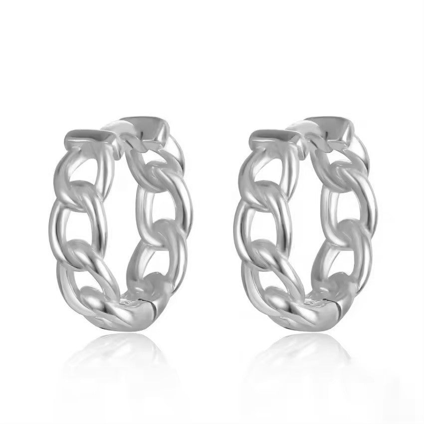 Sterling Silver Gold / Rhodium Plated Hoops