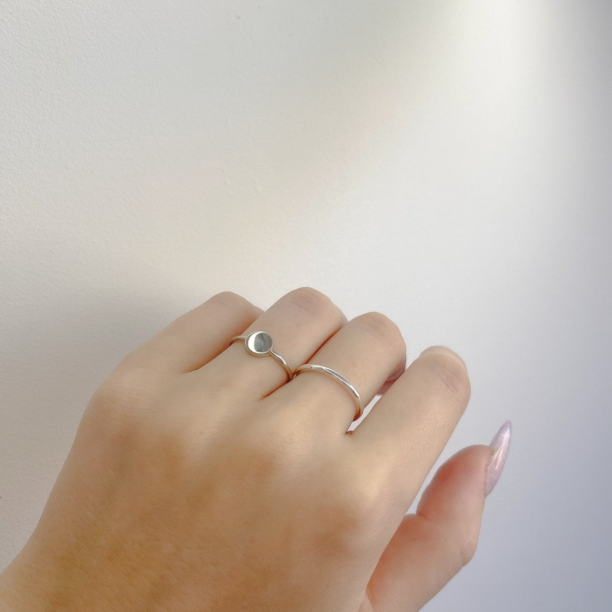 Sterling Silver Rhodium Plated Minimalist Ring