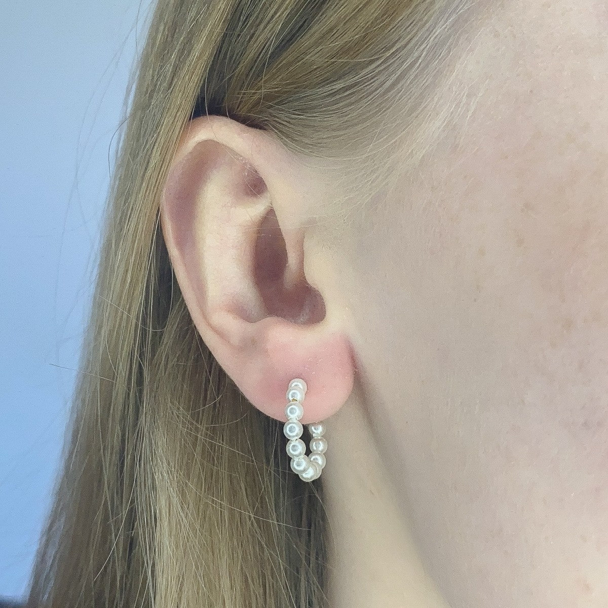 Sidabriniai auskarai su perliukais