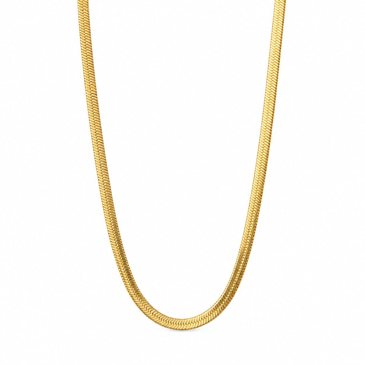 2-3mm pločio auksuota grandinėlė „Flat Chain“