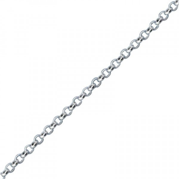 40-70cm 2-4,3g rodžiuota sidabrinė grandinėlė "Rolo"