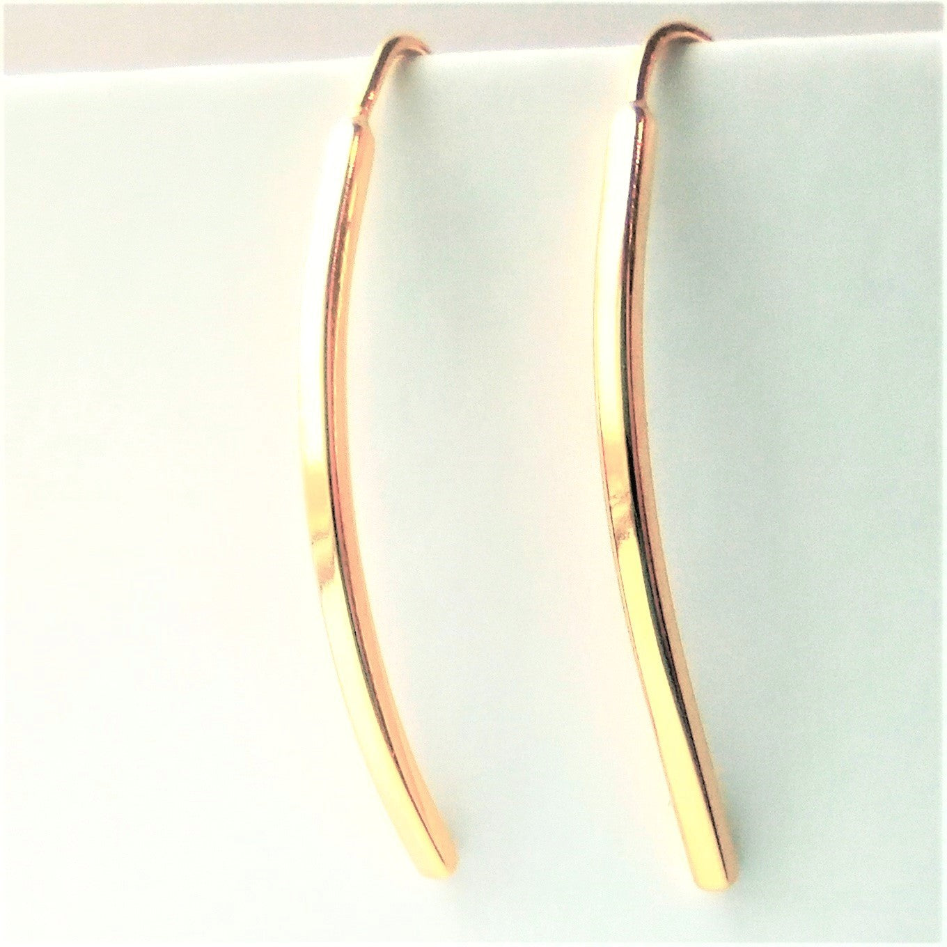 Sterling Silver Gold Plated Drop Earrings