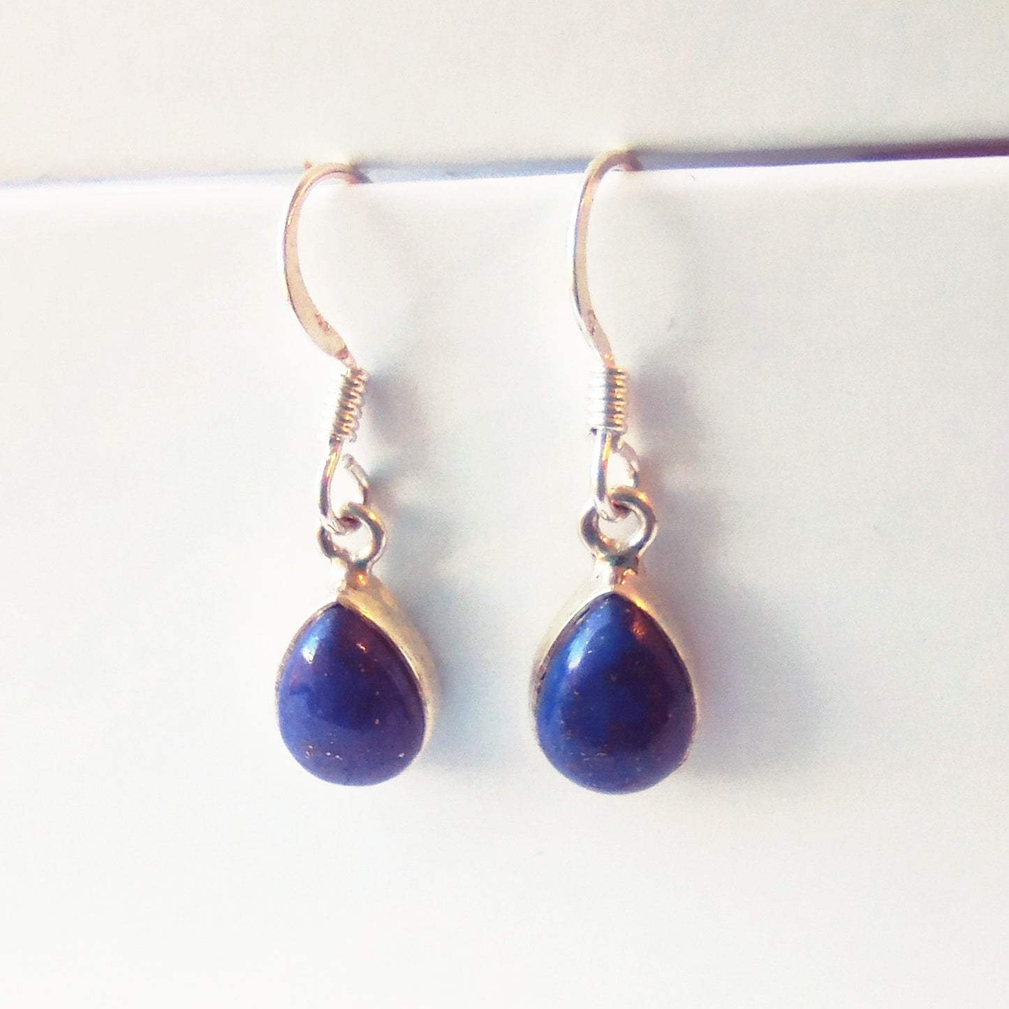 Sterling Silver Lazurite Drop Earrings