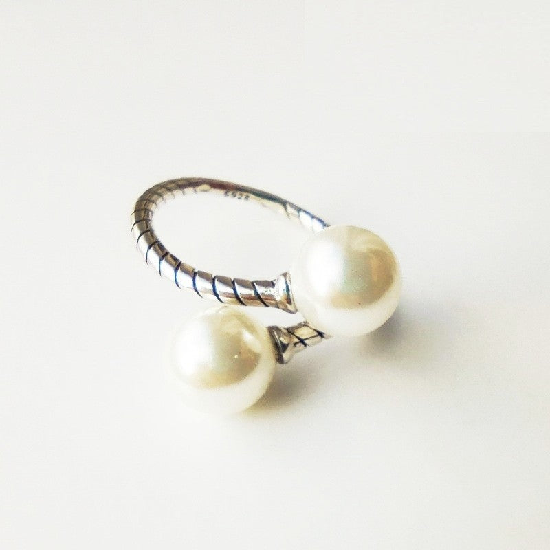 Sterling Silver Pearl Ring