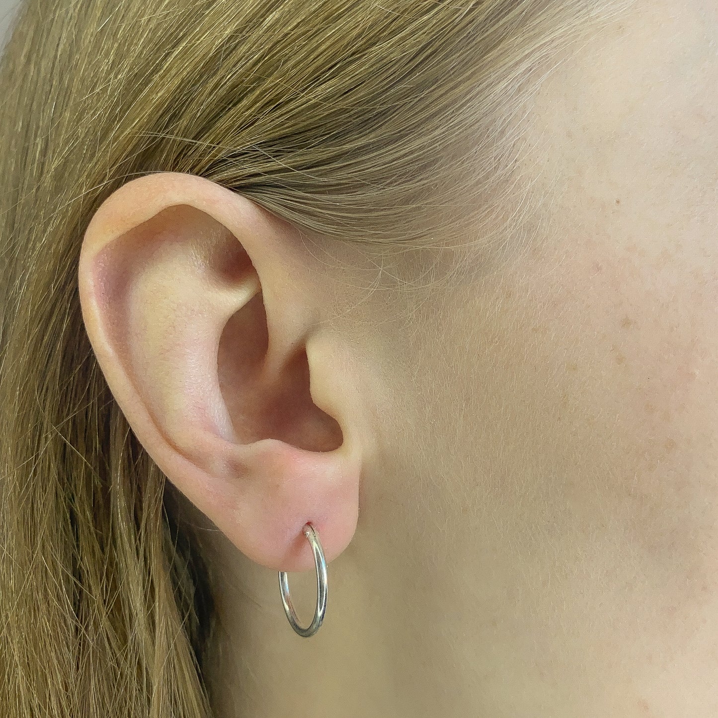Sterling Silver 10 - 50 mm Hoops