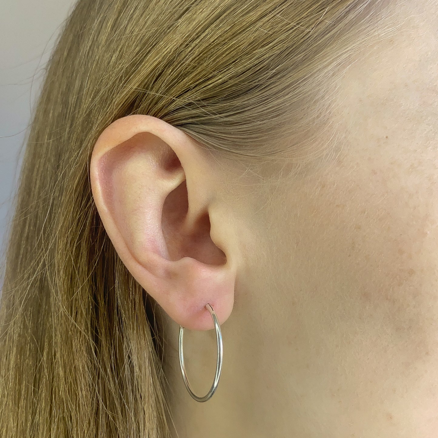 Sterling Silver 10 - 50 mm Hoops