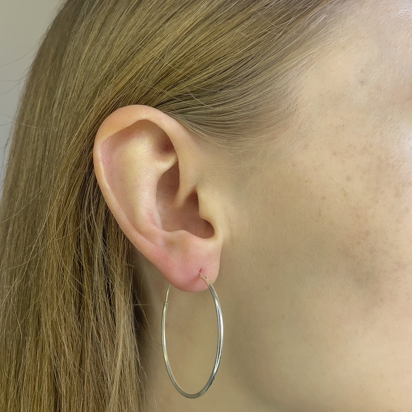 Sterling Silver 10 - 50 mm Hoops