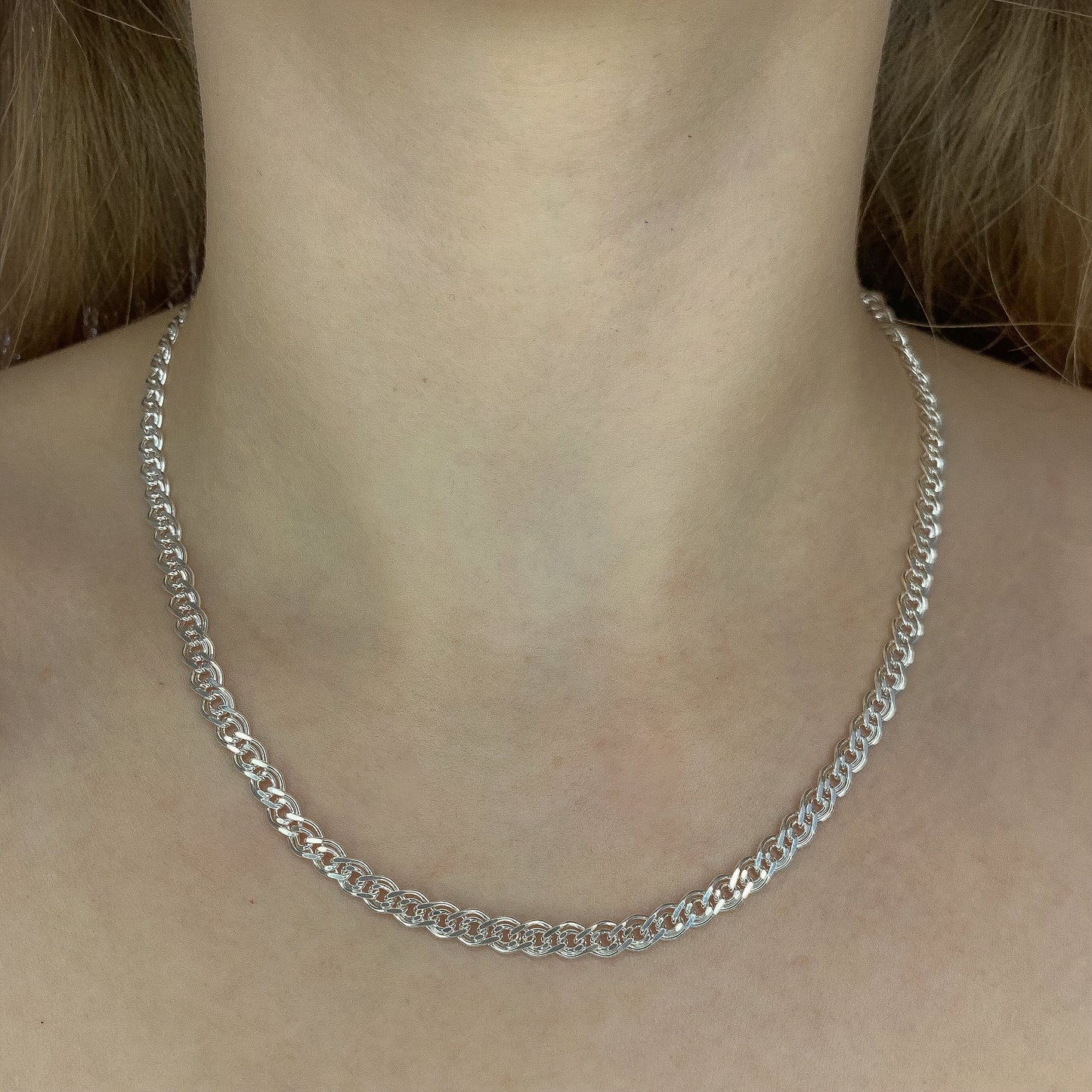 Sterling Silver 5.2 mm Nonna Chain