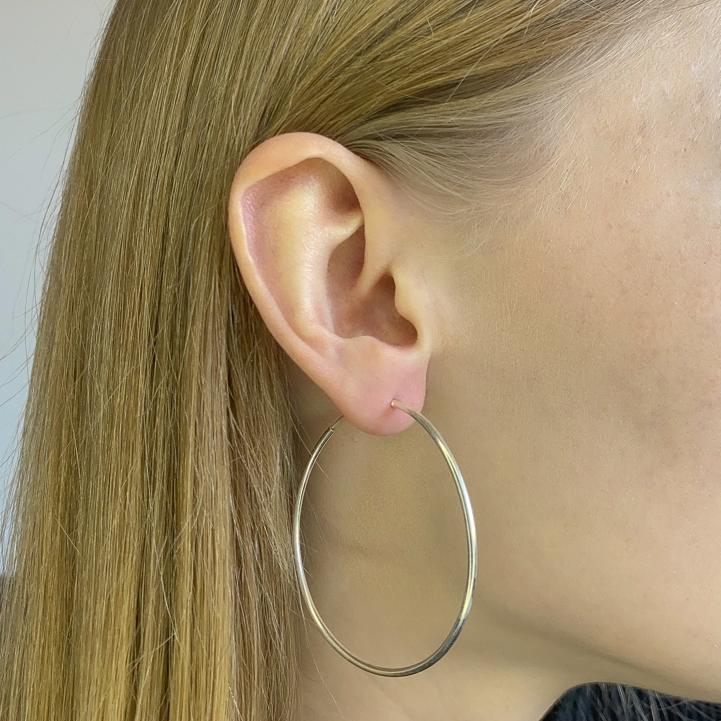 Sterling Silver 10 - 50 mm Hoops