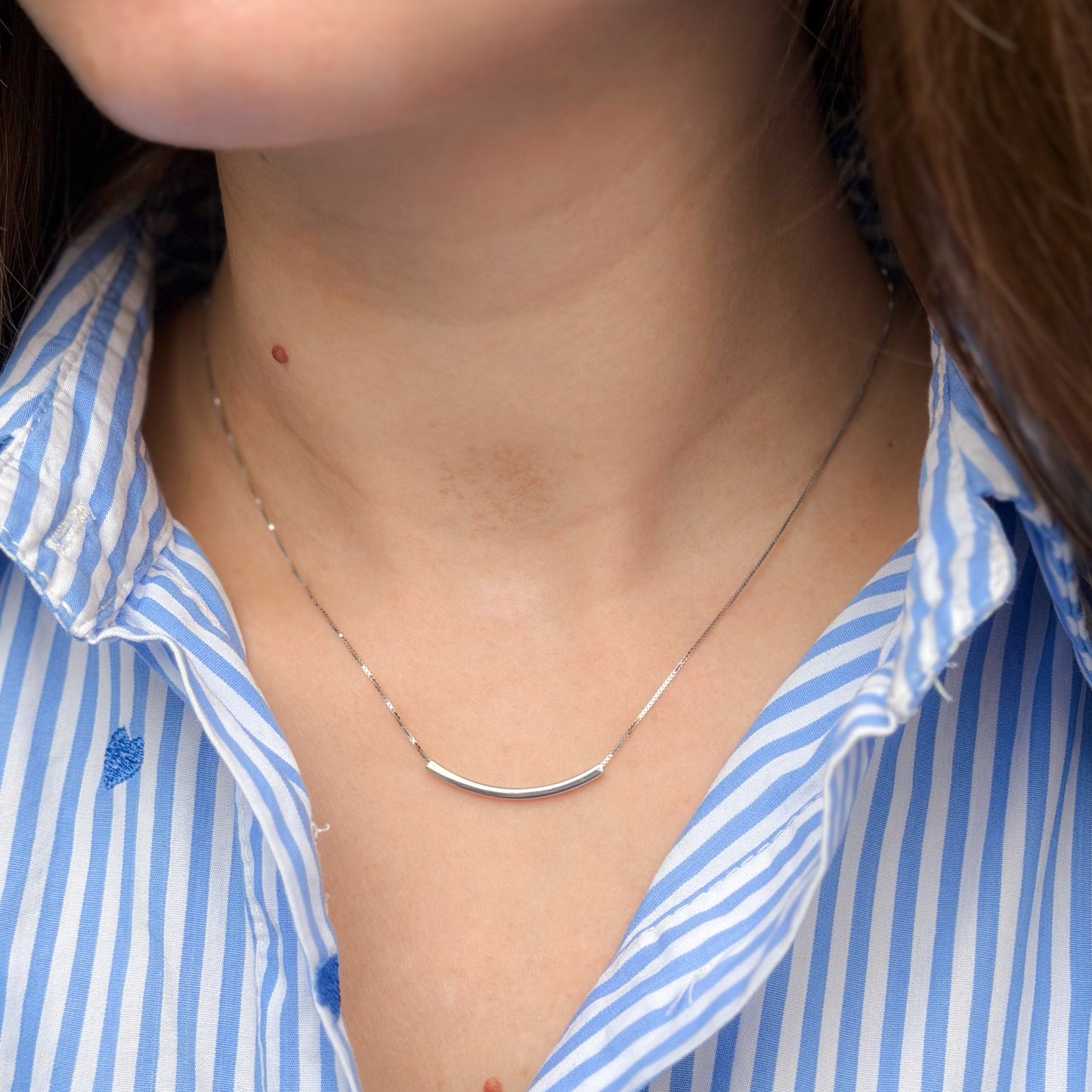 Sterling Silver Rhodium Plated Necklace