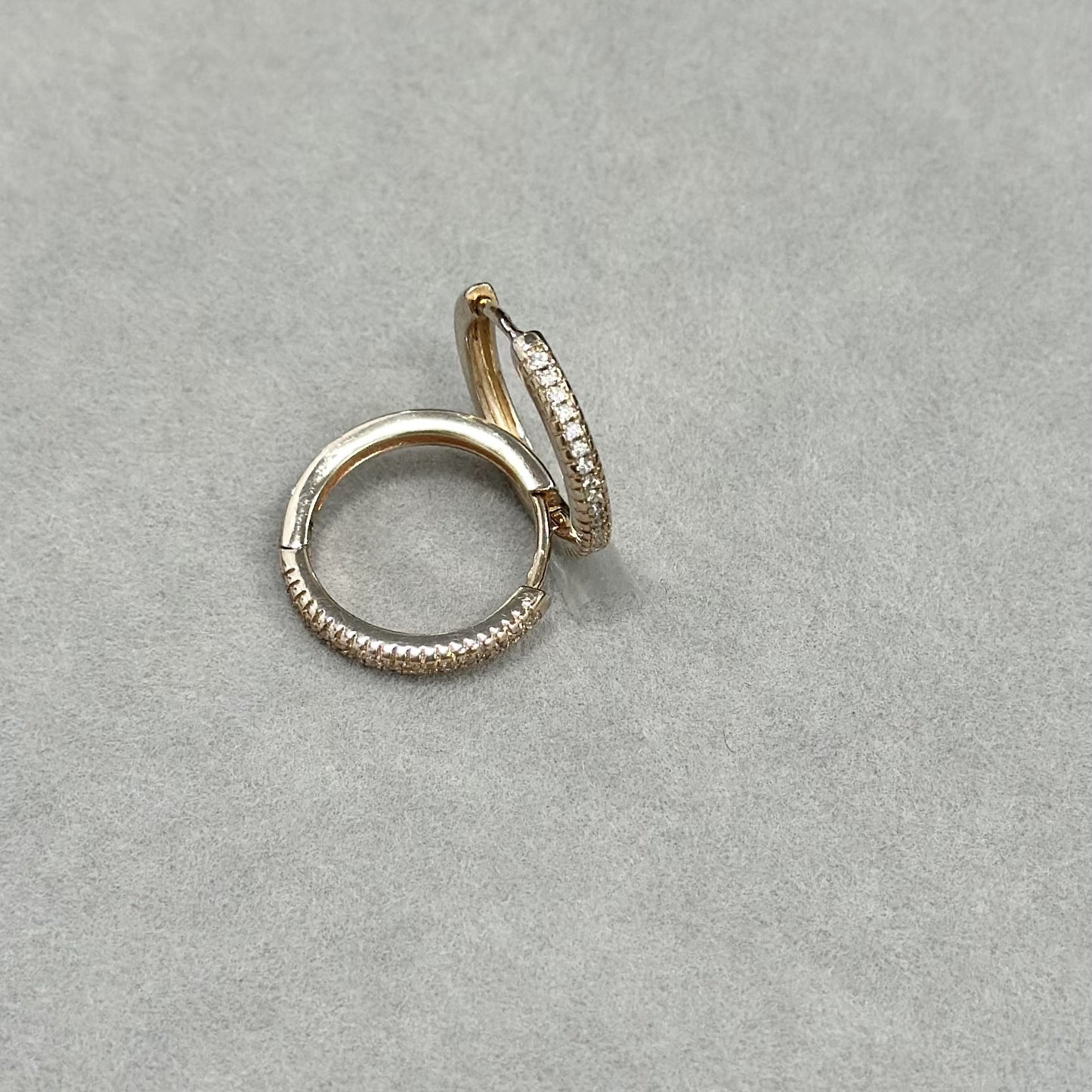 1,8cm sidabrinės rinkutės su cirkoniais