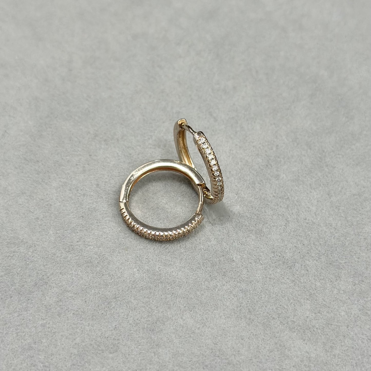 1,8cm sidabrinės rinkutės su cirkoniais
