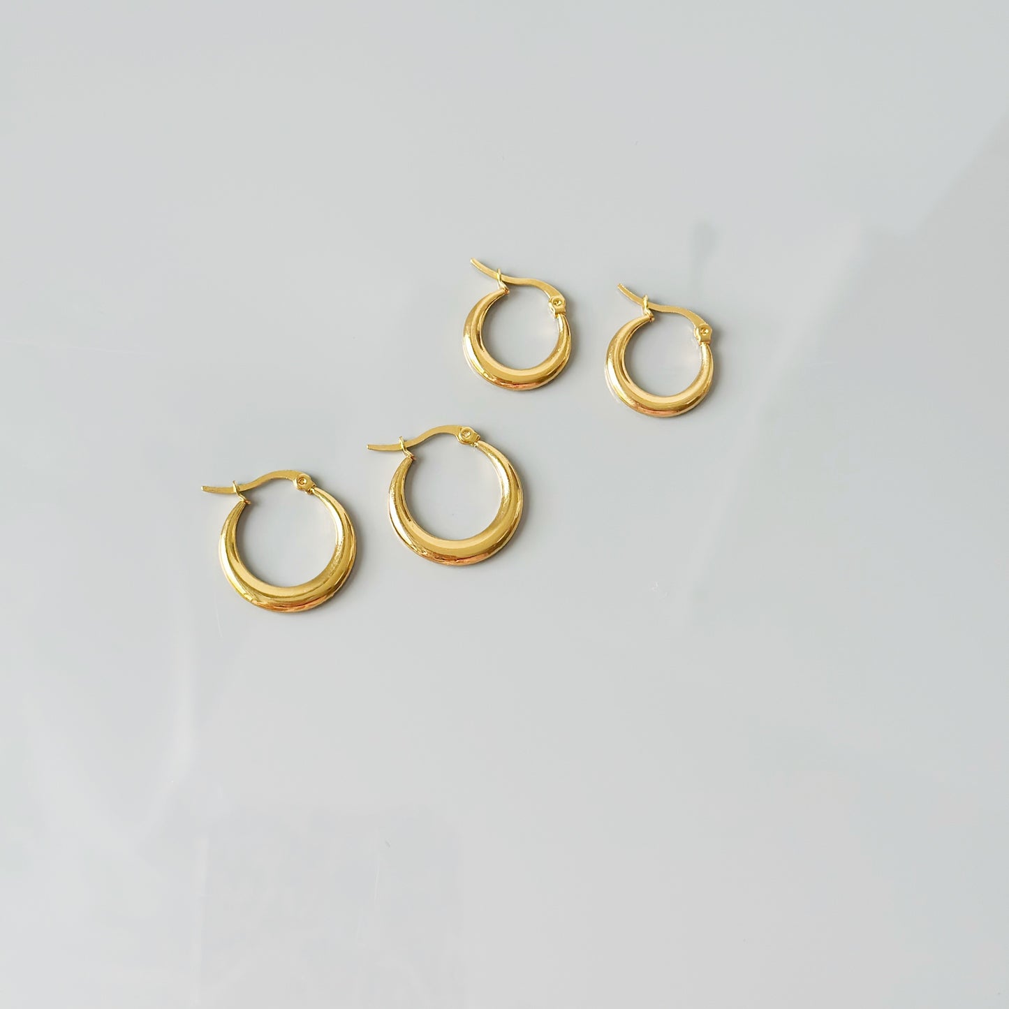 1,8 - 2,2cm auskarai anglišku užsegimu