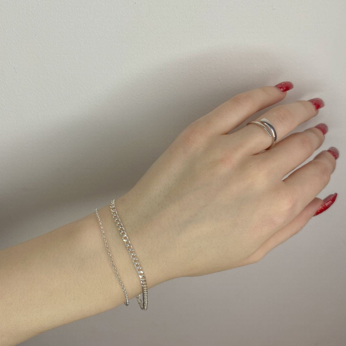 Sterling Silver Gold Plated Rolo Chain Bracelet