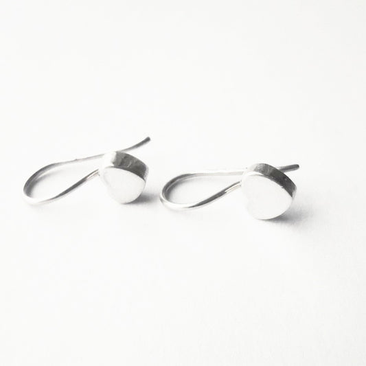Sterling Silver Heart Drop Earrings