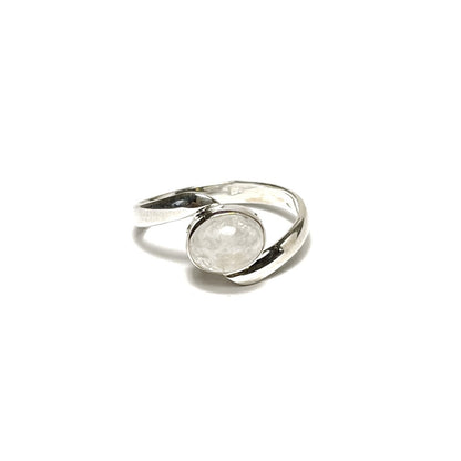 Sterling Silver Oval Moonstone Ring