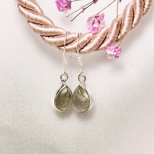 Sterling Silver Labradorite Drop Earrings