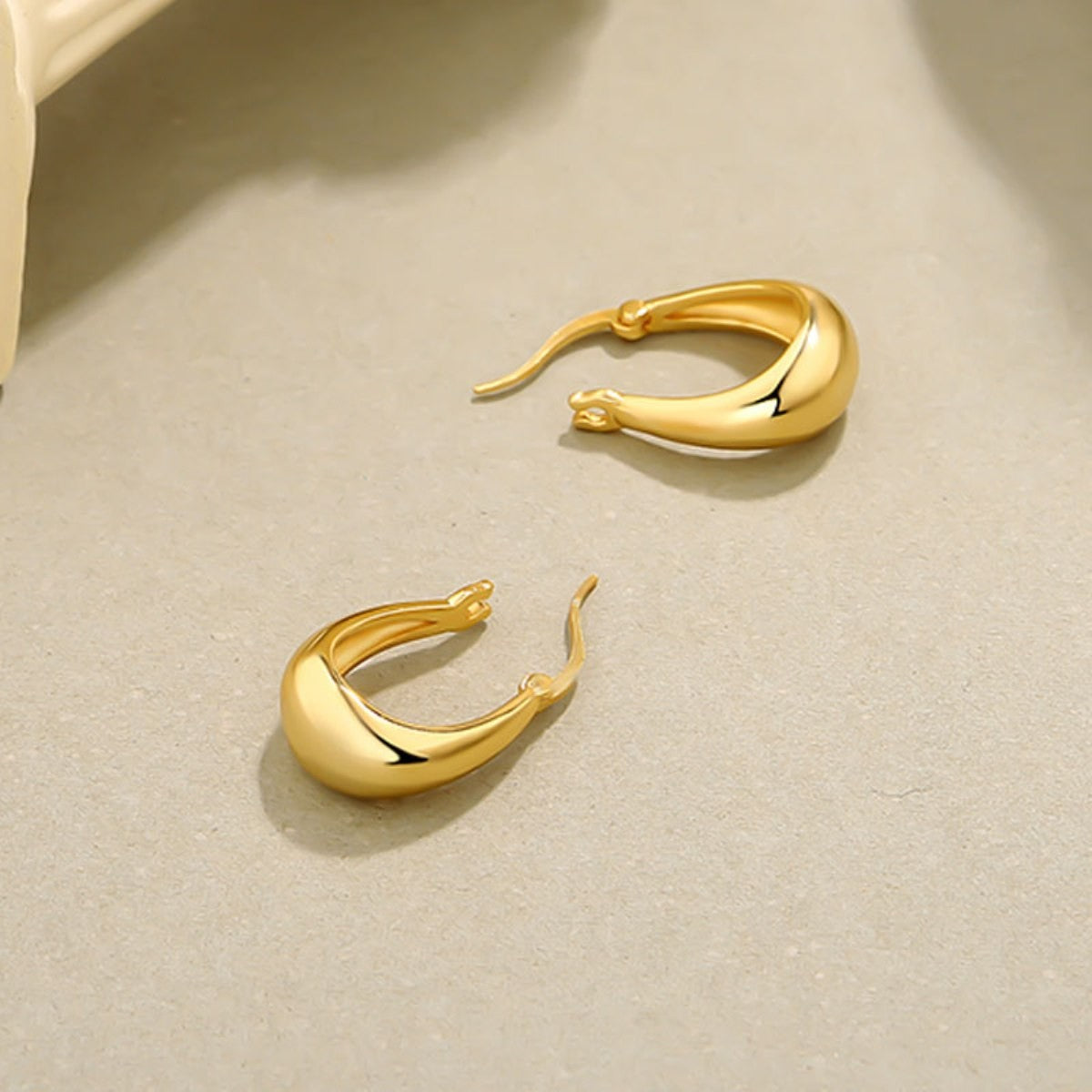 Sterling Silver Plated English Lock Earrings