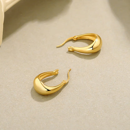 Sterling Silver Plated English Lock Earrings