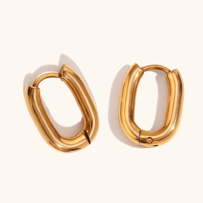 Auksuotos ovalios rinkutės