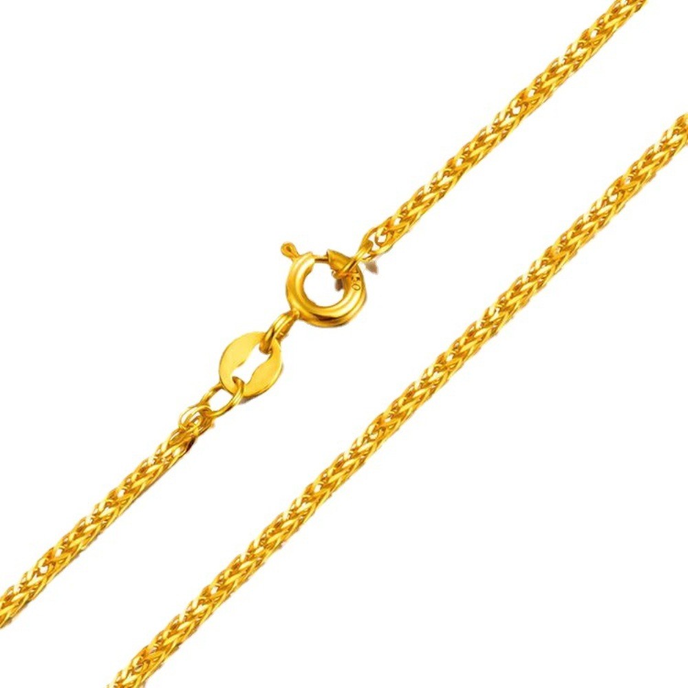 Sterling Silver Gold Plated 1 mm Chopin Chain