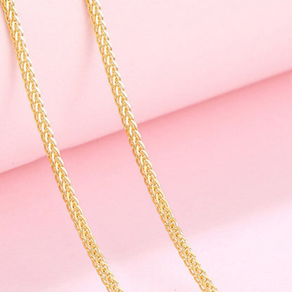 Sterling Silver Gold Plated 1 mm Chopin Chain