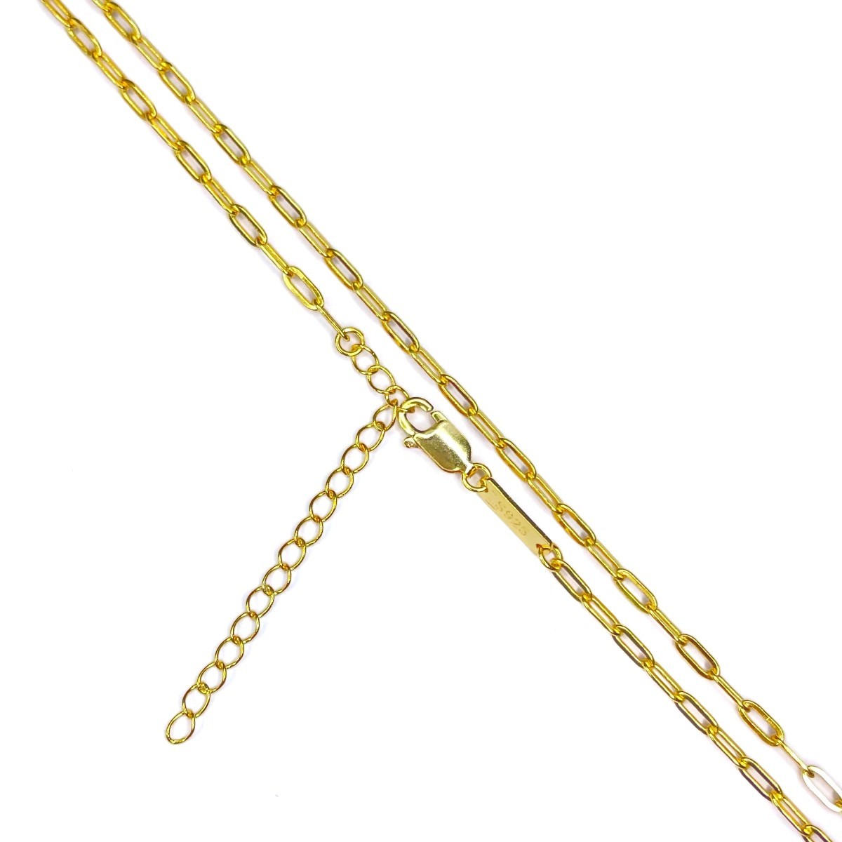 Sterling Silver Gold Plated 2 mm Chain