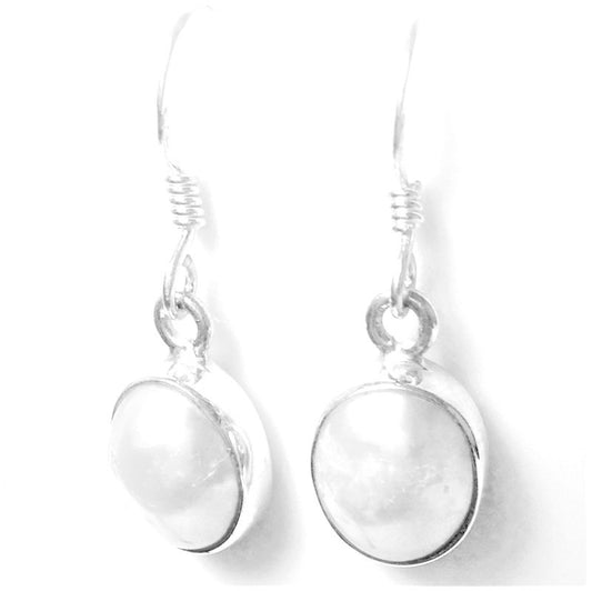 Sterling Silver Pearl Drop Earrings