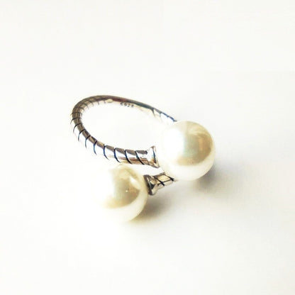 Sterling Silver Pearl Ring