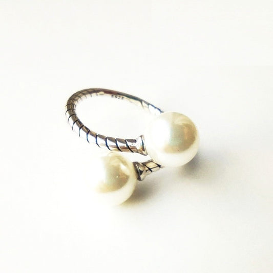 Sterling Silver Pearl Ring