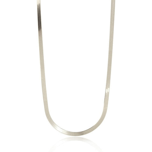 33-42 cm 9,10 g sidabrinė grandinėlė "Flat chain"