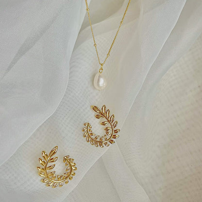 Sidabriniai auksuoti auskarai "Auksinis vainikas"