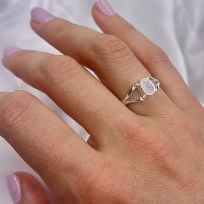 Sterling Silver Moonstone Ring