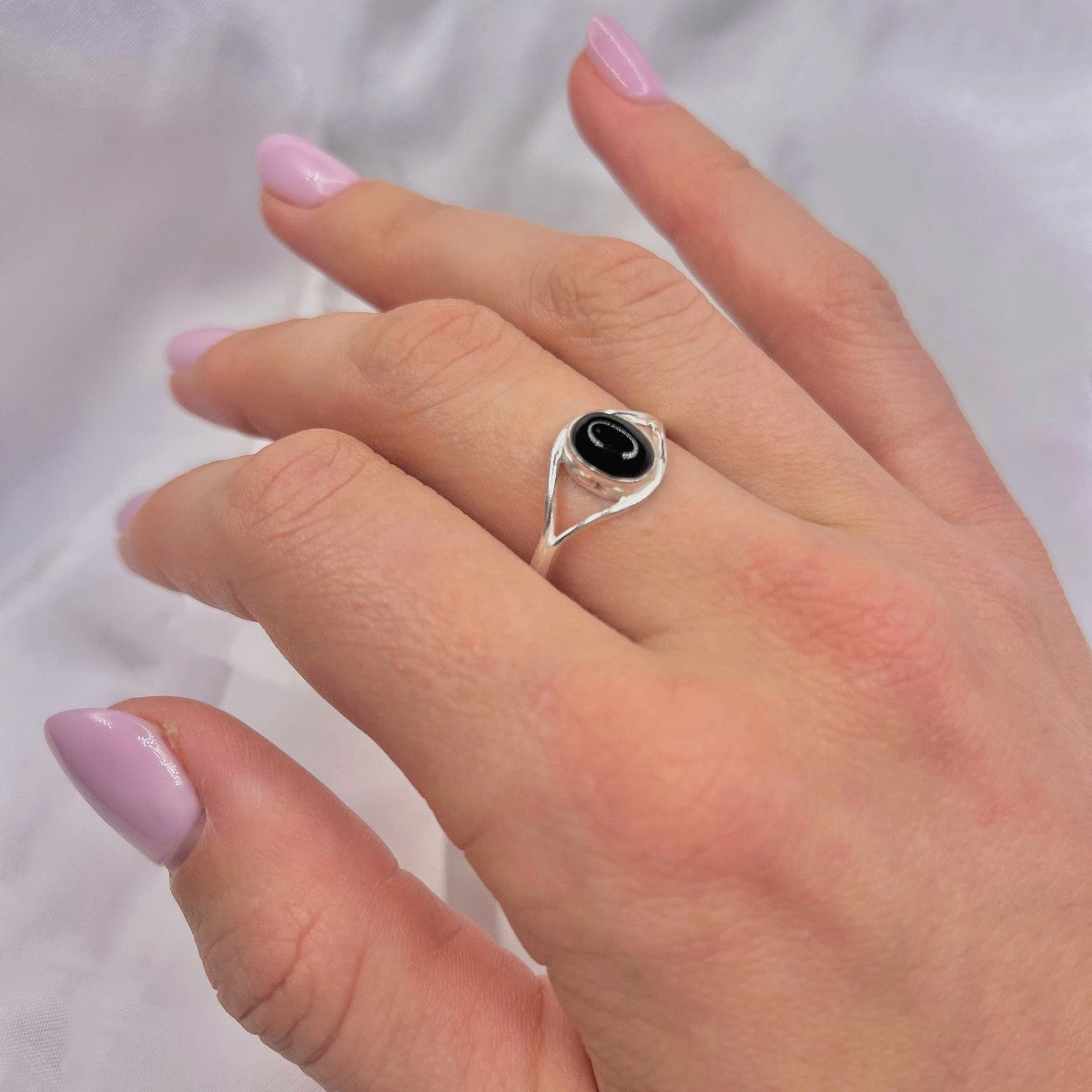 Sterling Silver Black Onyx Ring
